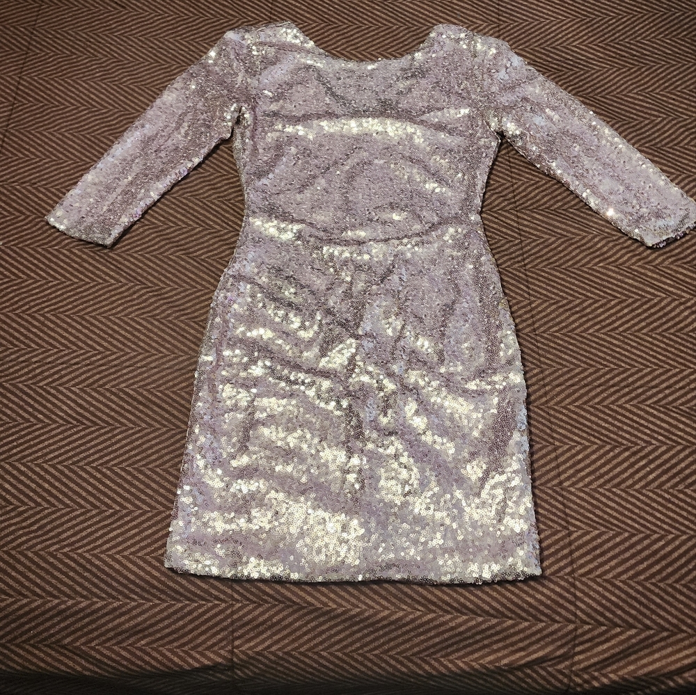 Gianni Bini Lavender Sequin Dress XS